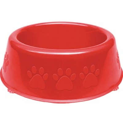 Comedouro Perolizado Luxo Vermelho Raças Pequenas