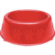 Comedouro Perolizado Luxo Vermelho Raças Pequenas - 600 mL