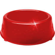 Comedouro Perolizado Luxo Filhotes Vermelho - 300 mL