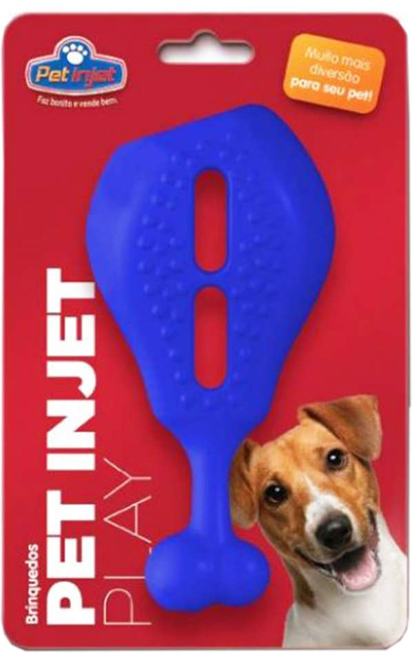 Brinquedo Pet Play Coxa de Frango Azul - Tam. Único