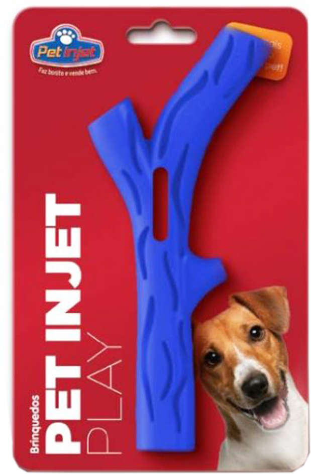 Brinquedo Pet Play Graveto Azul - Tam. Único