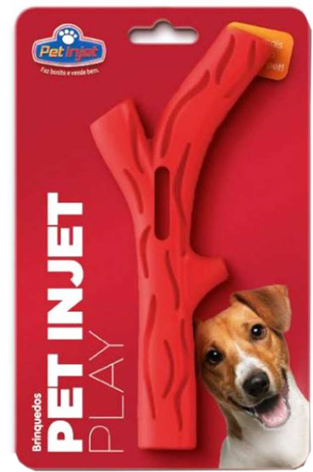 Brinquedo Pet Play Graveto Vermelho - Tam. Único