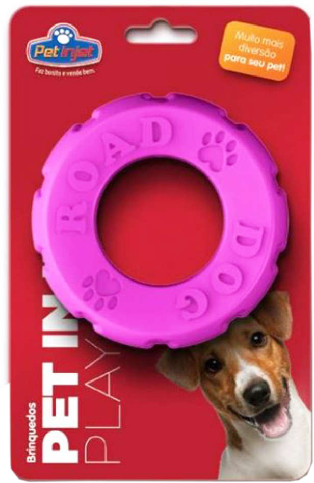 Brinquedo Pet Play Pneu Rosa - Tam. Único