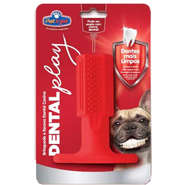Escova Dental Play Vermelho para Cães - Tam. P