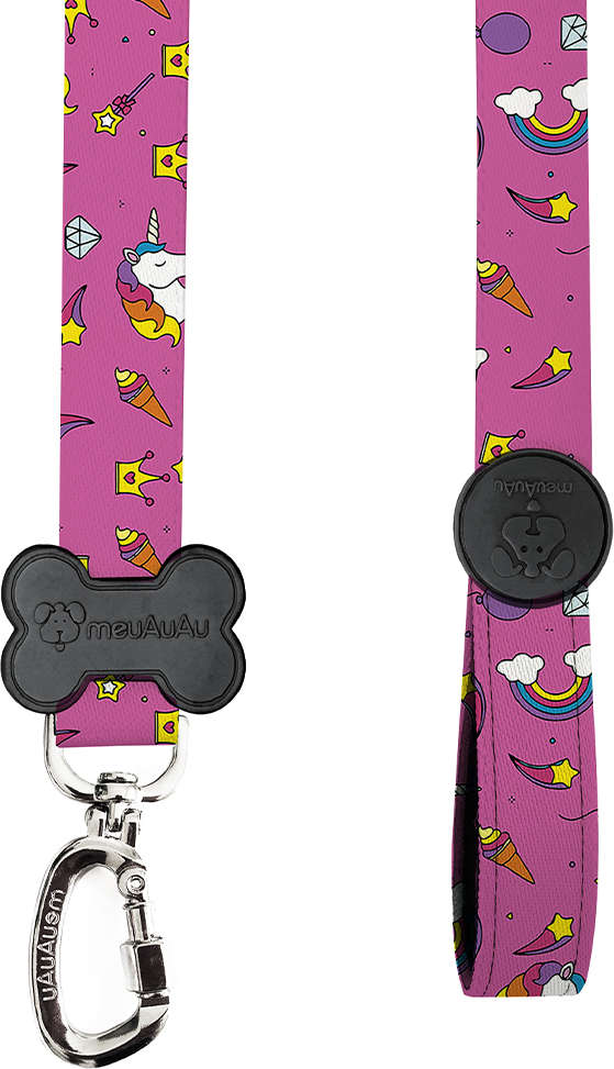 Guia Unicórnio Rosa para Cães - 1,20 x 0,25 mm