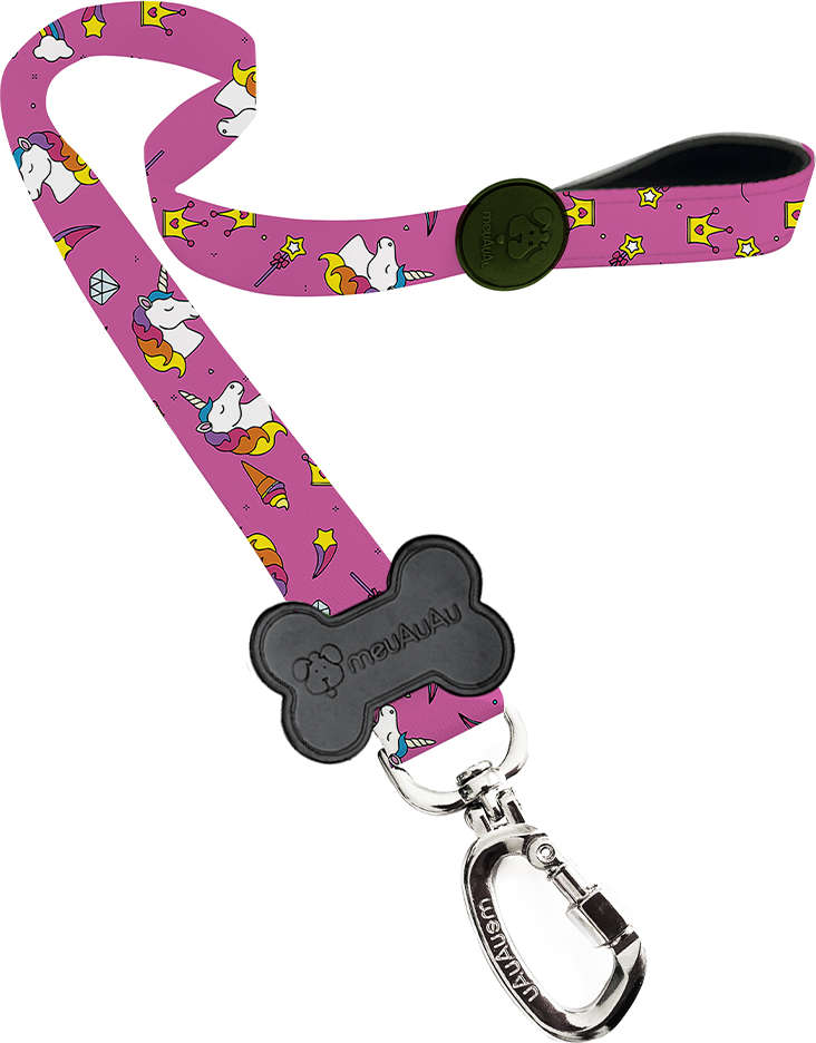 Guia Unicórnio Rosa para Cães - 1,20 x 0,25 mm