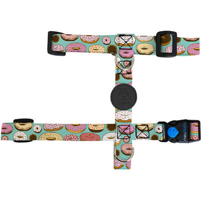 Conjunto Peitoral Antipuxão e Guia Donuts para Cães