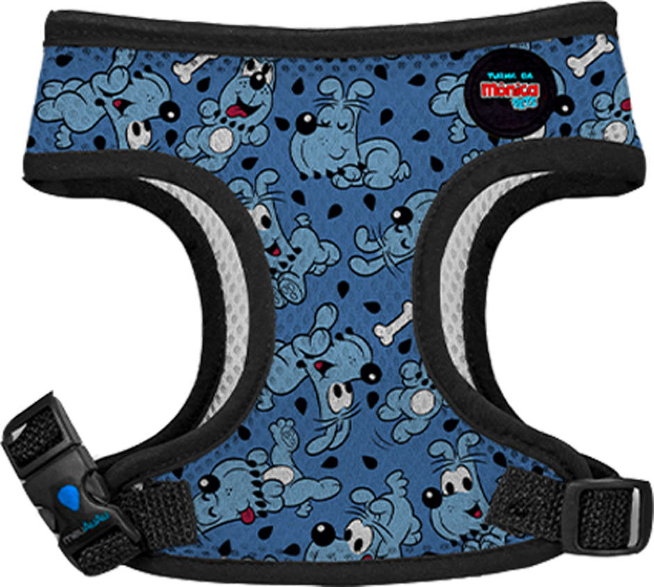 Peitoral Mesh Bidu Azul para Cães - Tam. G