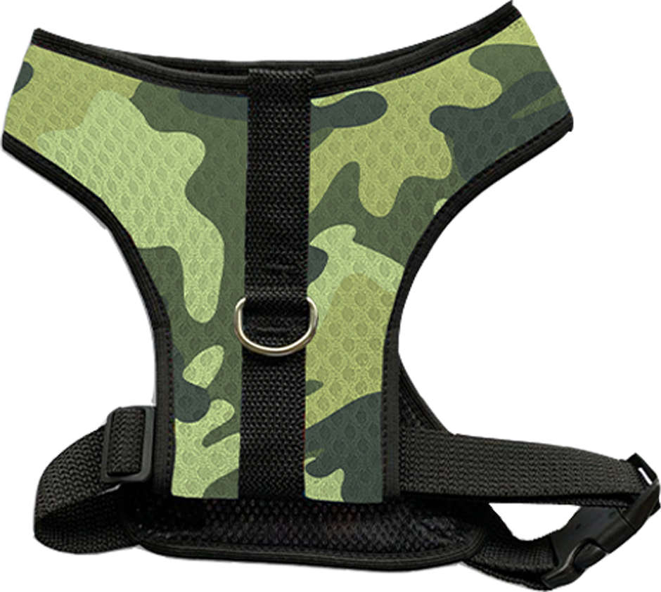 Peitoral Mesh Camuflado para Cães - Tam. M