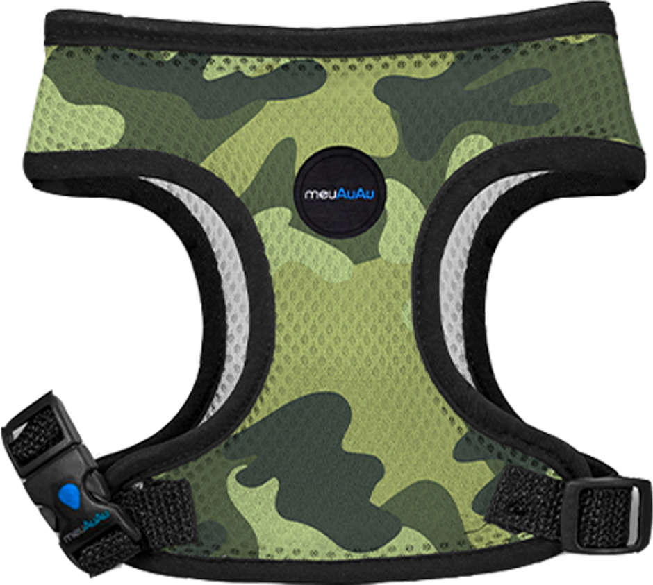 Peitoral Mesh Camuflado para Cães - Tam. M