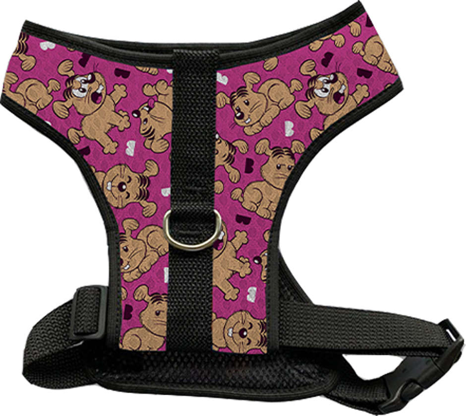 Peitoral Mesh Monicão Rosa para Cães - Tam. M