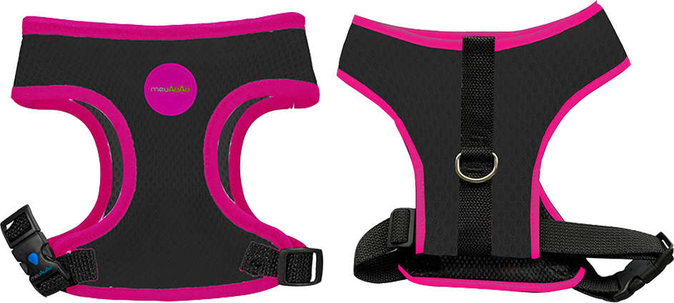 Peitoral Mesh Neon Pink para Cães - Tam. G