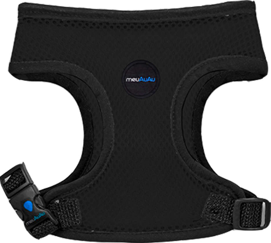 Peitoral Mesh Preto para Cães - Tam. M