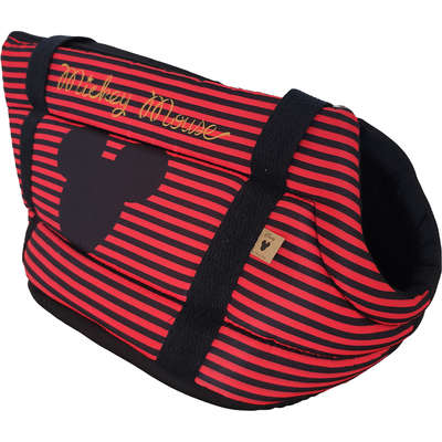 Bolsa Mickey Listra Preta para Cães e Gatos