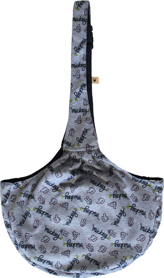 Bolsa Disney Mickey Sling Polegar Cinza - Tam. Único