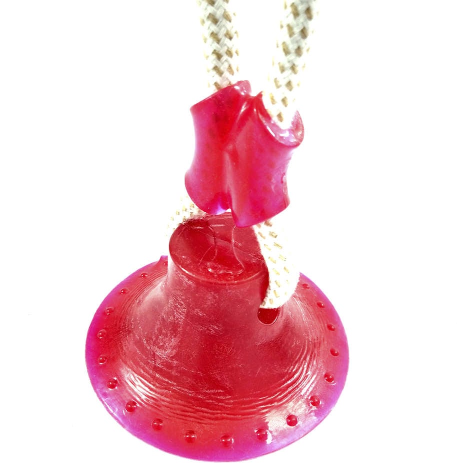 Brinquedo Mordedor Bola com Ventosa Rosa para Cães - Tam. Único