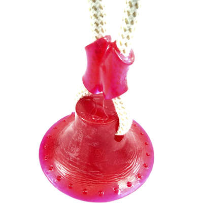 Brinquedo Mordedor Bola com Ventosa Rosa para Cães