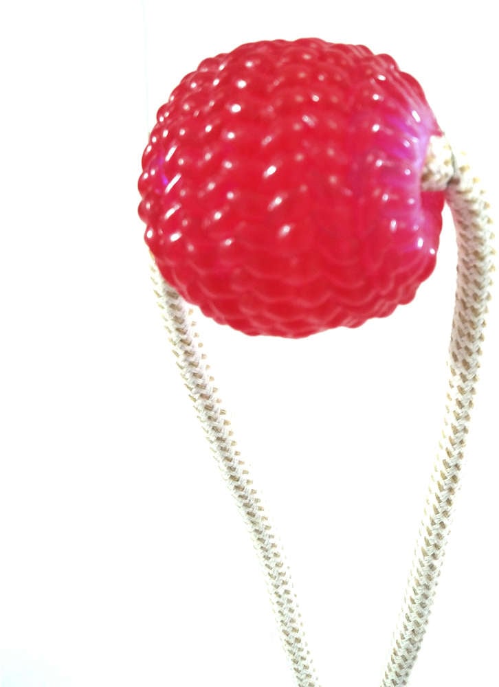 Brinquedo Mordedor Bola com Ventosa Rosa para Cães - Tam. Único
