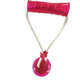 Brinquedo Mordedor Puxador Ventosa Rosa para Cães