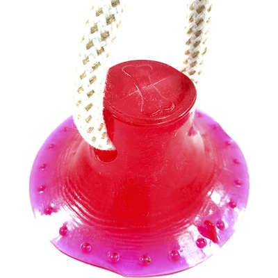 Brinquedo Mordedor Puxador Ventosa Rosa para Cães