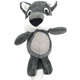 Brinquedo Pelúcia Raposa Cinza para Cães