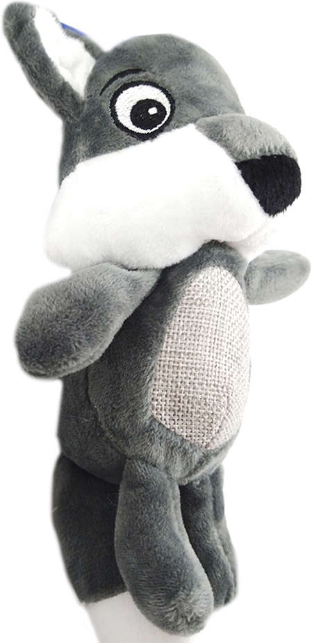 Brinquedo Pelúcia Raposa Cinza para Cães - Tam. Único
