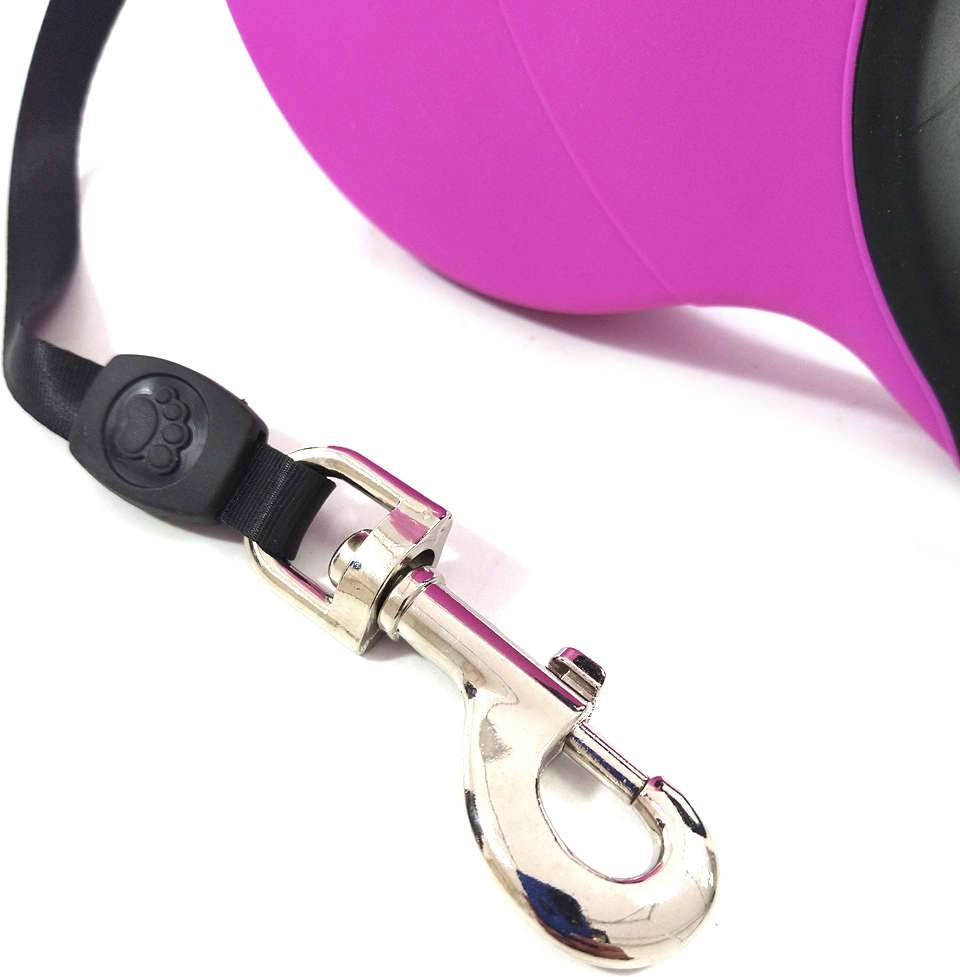 Guia Retrátil Flexx Rosa - Tam. G