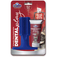 Escova Dental Play com Creme Fresh Azul para Cães - Tam. P