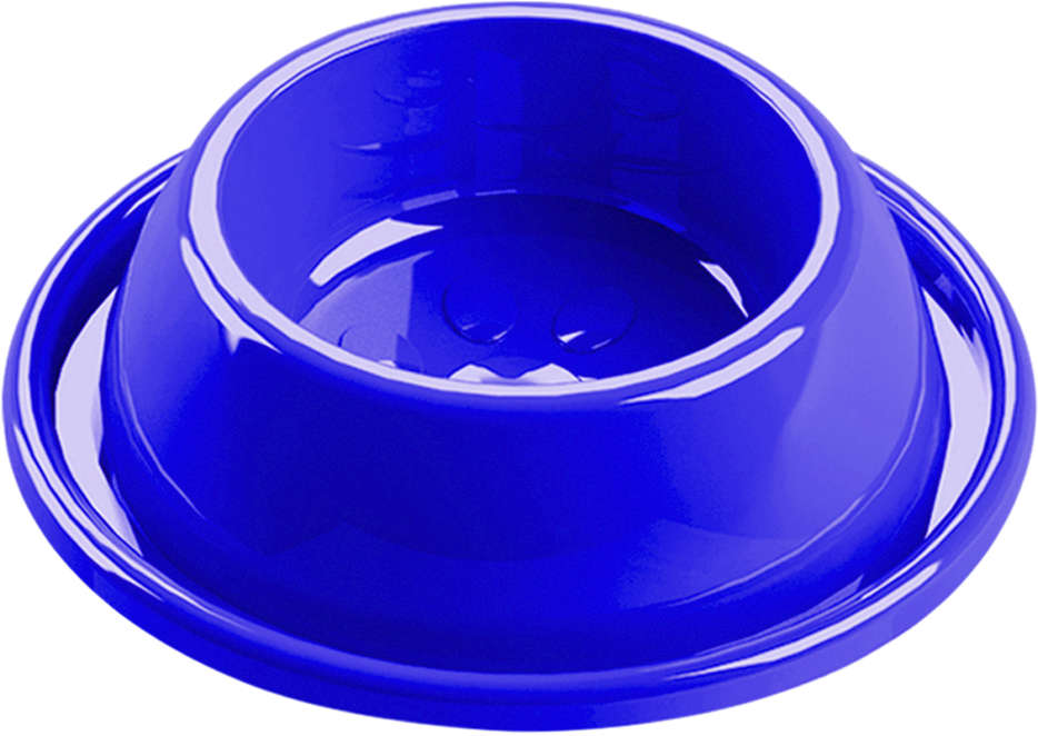 Comedouro Plástico Antiformiga Filhotes Azul - Tam. P