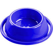 Comedouro Plástico Antiformiga Filhotes Azul - Tam. P