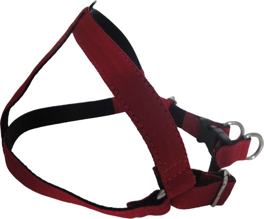 Peitoral Americano Fecho Nylon Vermelho para Cães - Tam. M