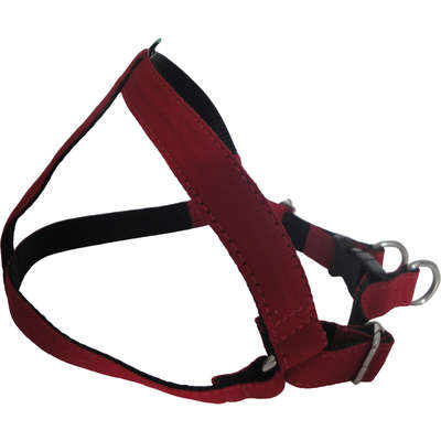 Peitoral Americano Fecho Nylon Vermelho para Cães