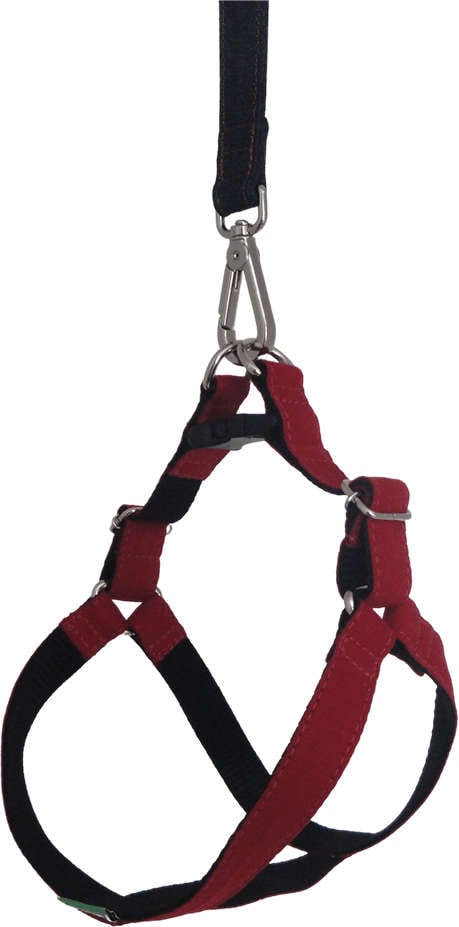 Peitoral Americano Fecho Nylon Vermelho para Cães - Tam. M