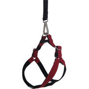Peitoral Americano Fecho Nylon Vermelho para Cães - Tam. M