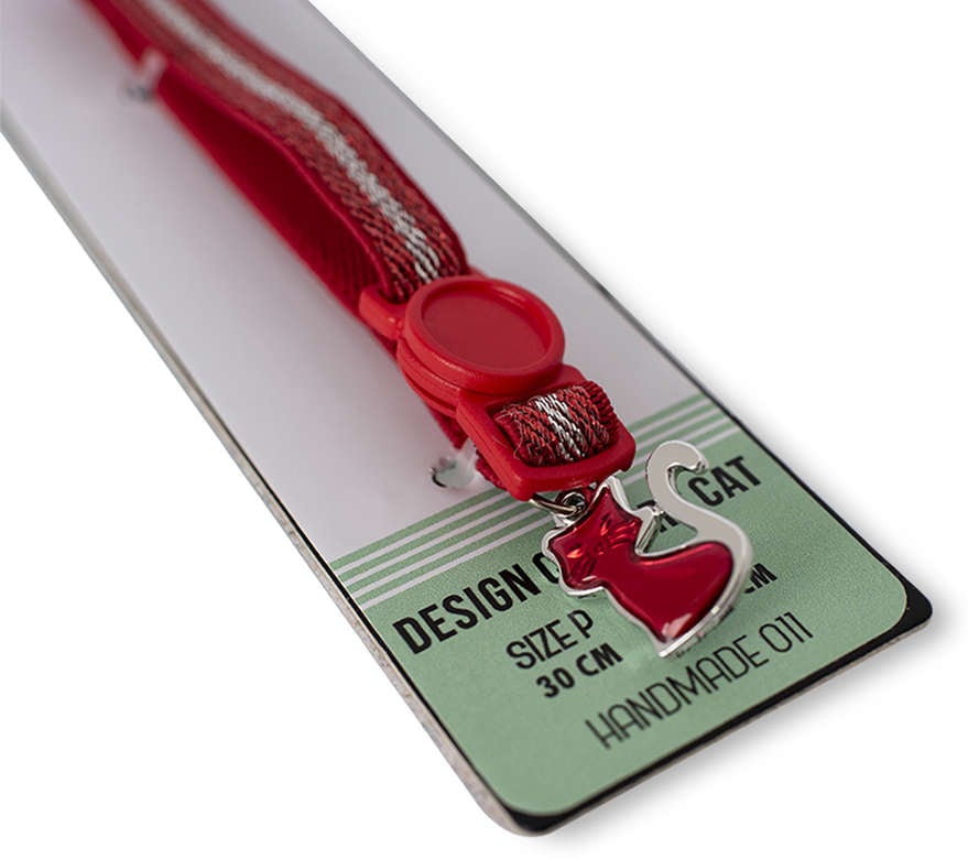 Colar Elástico Red Hot para Gatos - Tam. P