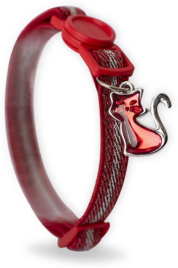Colar Elástico Red Hot para Gatos - Tam. P