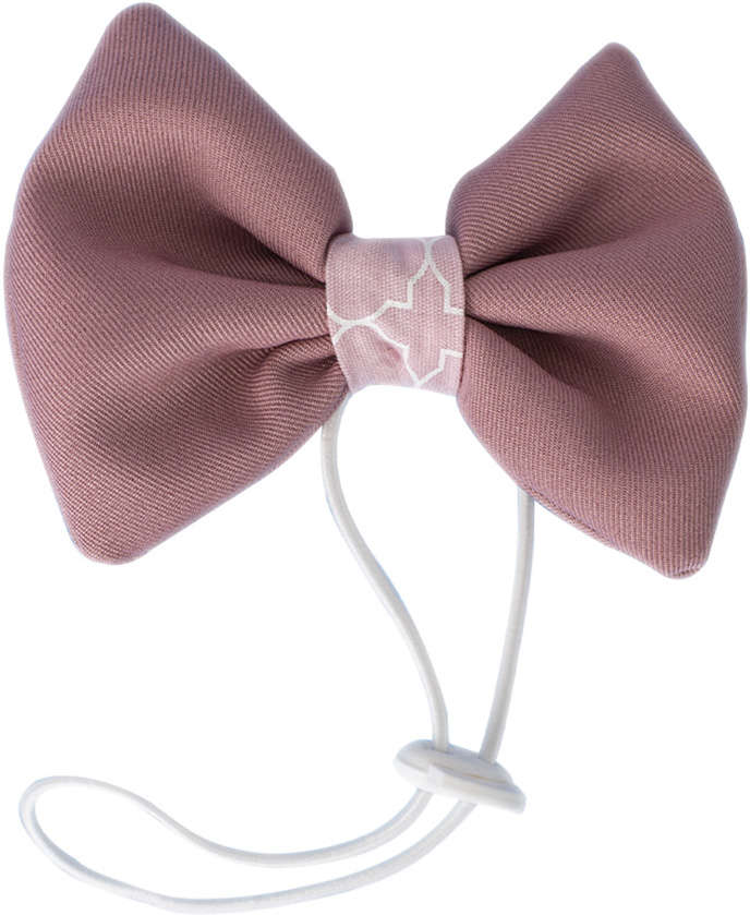 Gravata Borboleta Rosa Bebê para Cães - Tam. Único