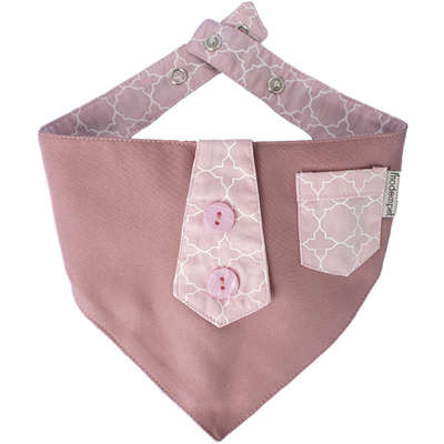 Bandana com Bolso Rosa Bebê para Cães