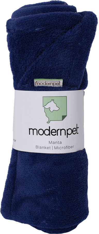 Manta Pets Microfibra Azul para Cães - Tam. Único