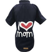 Blusa l Love Mom Azul - Tam. 12