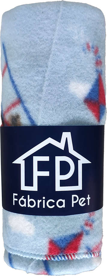 Cobertor Est Friends PL Azul - Tam. P