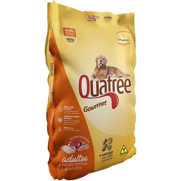 Ração Seca Quatree Gourmet Cães Adultos Raças Médias e Grandes é boa?