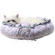 Cama Love Cinza com Rosa