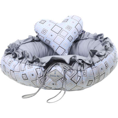 Cama Love Cinza com Azul