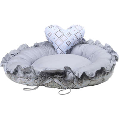 Cama Love Cinza com Azul