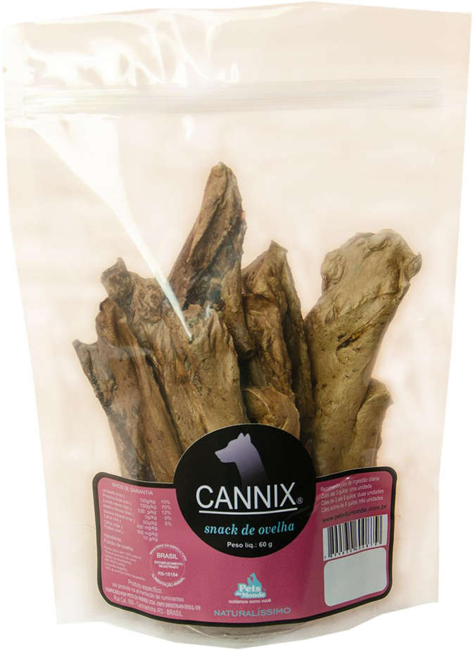 Snack Cannix para Cães Adultos Sabor Ovelha - 60g
