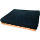 Cama Deck Madeira com Almofada Compacta Pelúcia Preto
