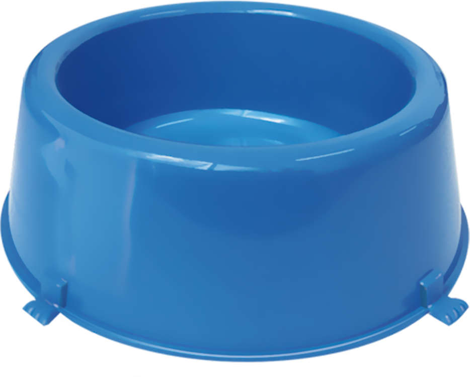Comedouro Furacão Pet Classic Plástico Azul - 370 mL