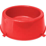 Comedouro Furacão Pet Classic Plástico Vermelho - 1,08 Litros