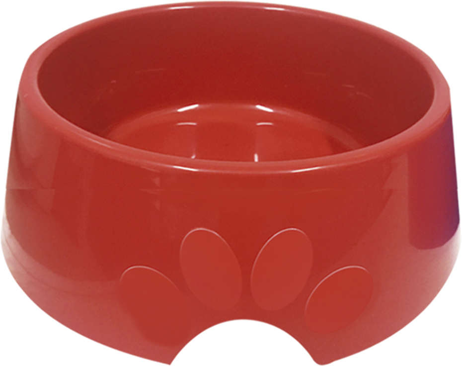 Comedouro Furacão Pet Pop Plástico Vermelho - 1 Litro